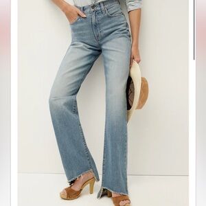 🔥NWT Veronica Beard Dylan Straight-Leg Jean Step Hem size 26